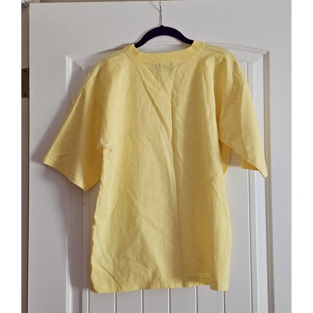 Vintage Women's SK Sport Yellow 2 Piece Set Top Pants Hot Air Balloons Size S - Picture 3 of 16